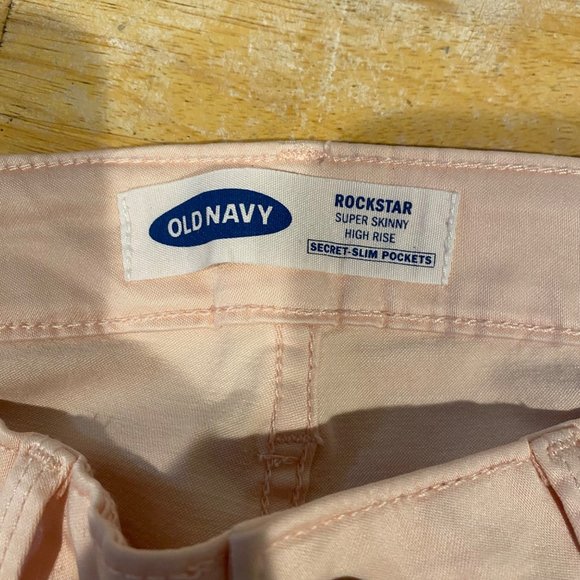 Old Navy Rockstar Super Skinny High-Rise size 2 pink pants with pockets - Picture 8 of 8